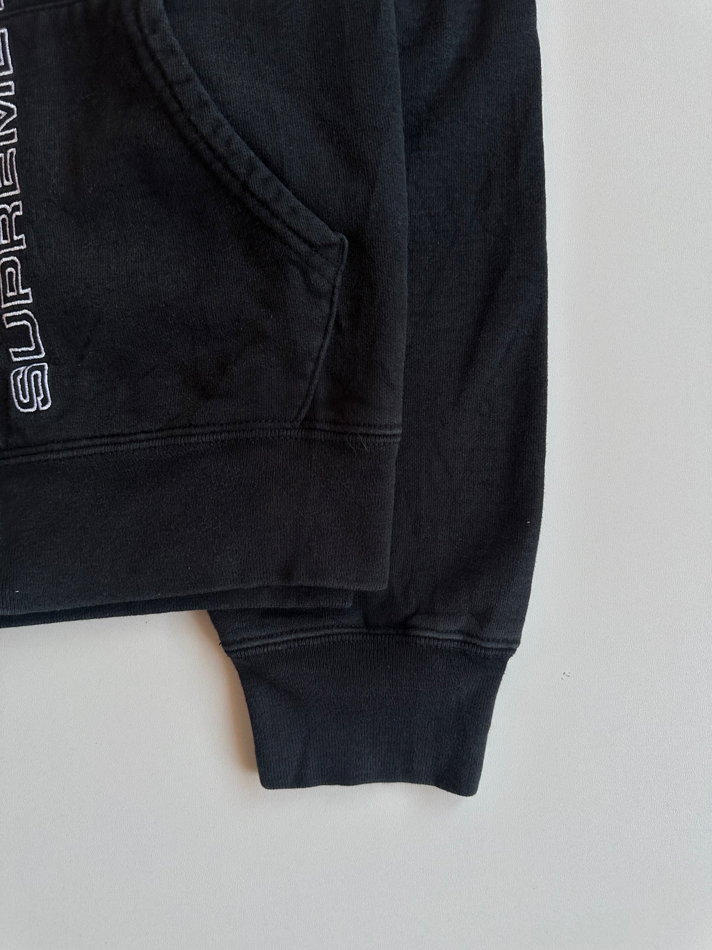 Supreme Topline Zip Up Sweatshirt Black – SS19