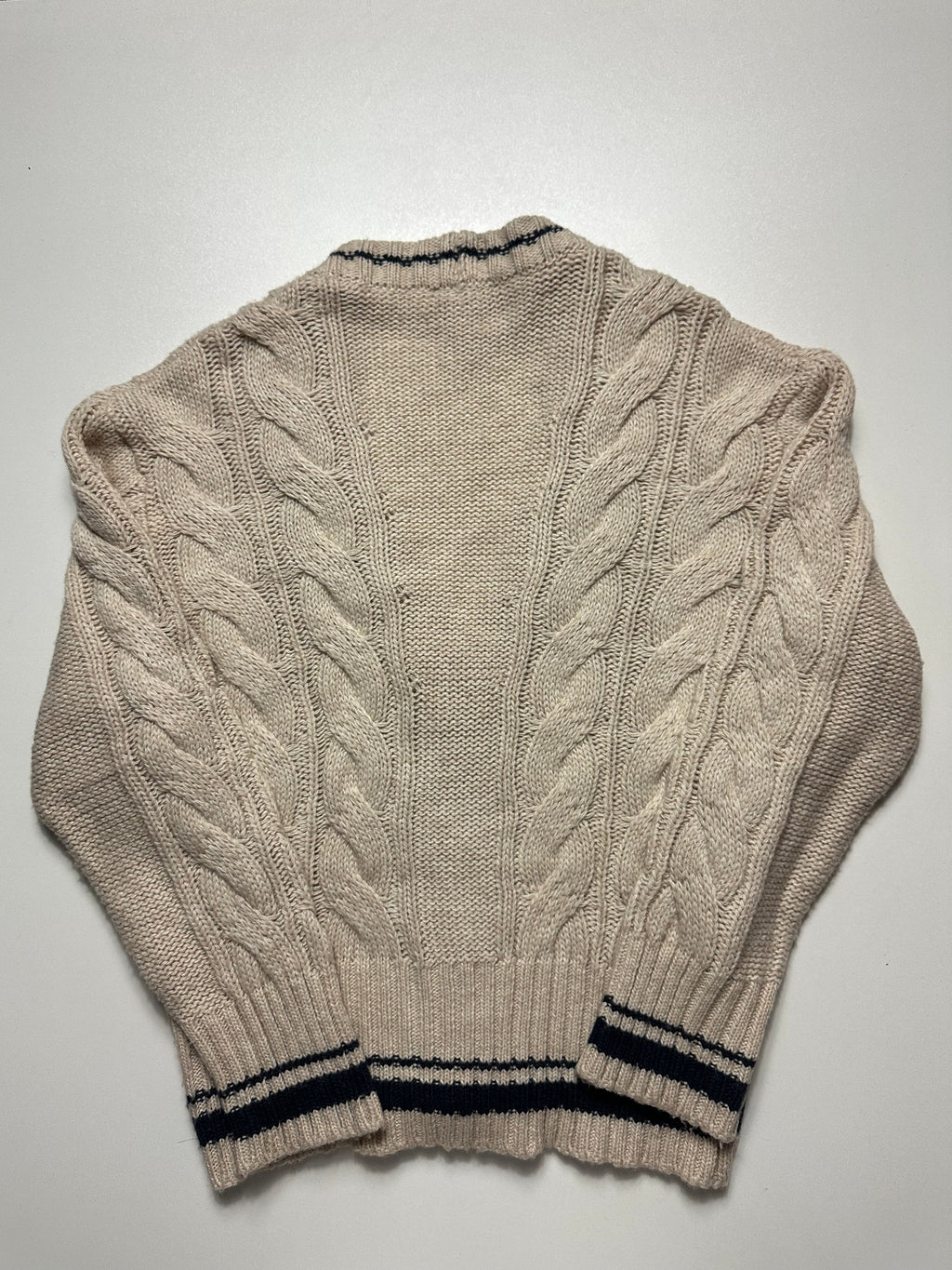 Vivienne Westwood Red Label Cable Knit Orb Cardigan Beige - Size L