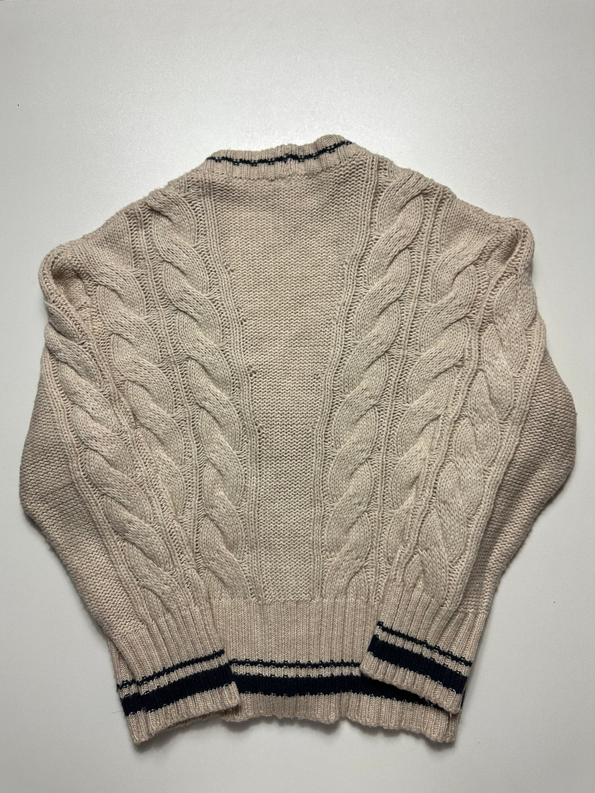 Vivienne Westwood Red Label Cable Knit Orb Cardigan Beige - Size L