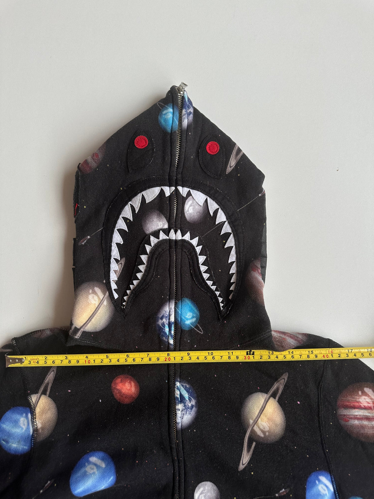 Bape Galaxy Shark Full Zip Hoodie - Size M