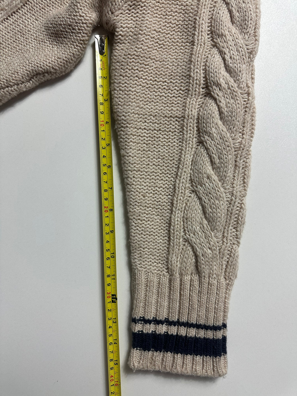 Vivienne Westwood Red Label Cable Knit Orb Cardigan Beige - Size L