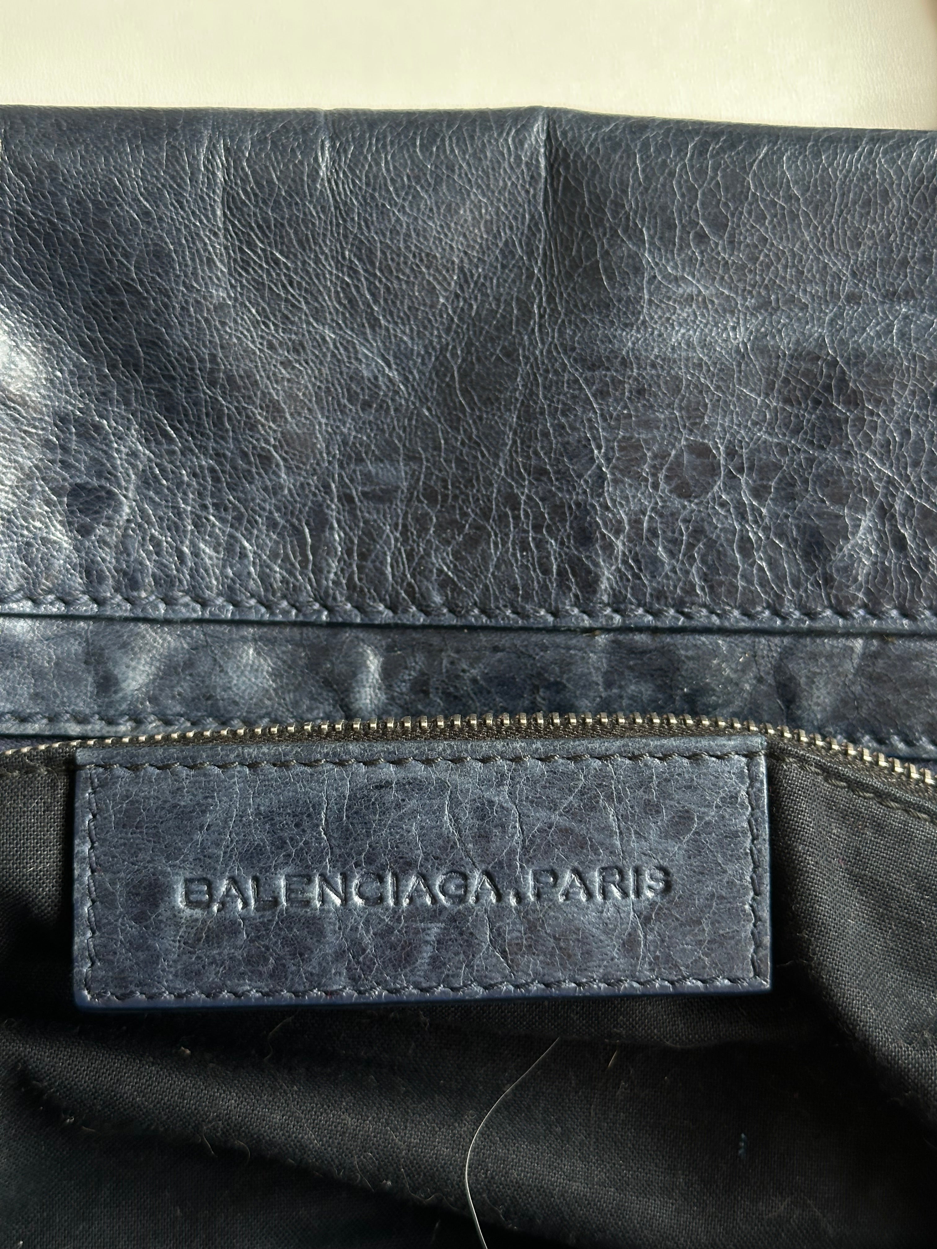 Vintage Balenciaga Midday Giant Bleu Mineral City Bag