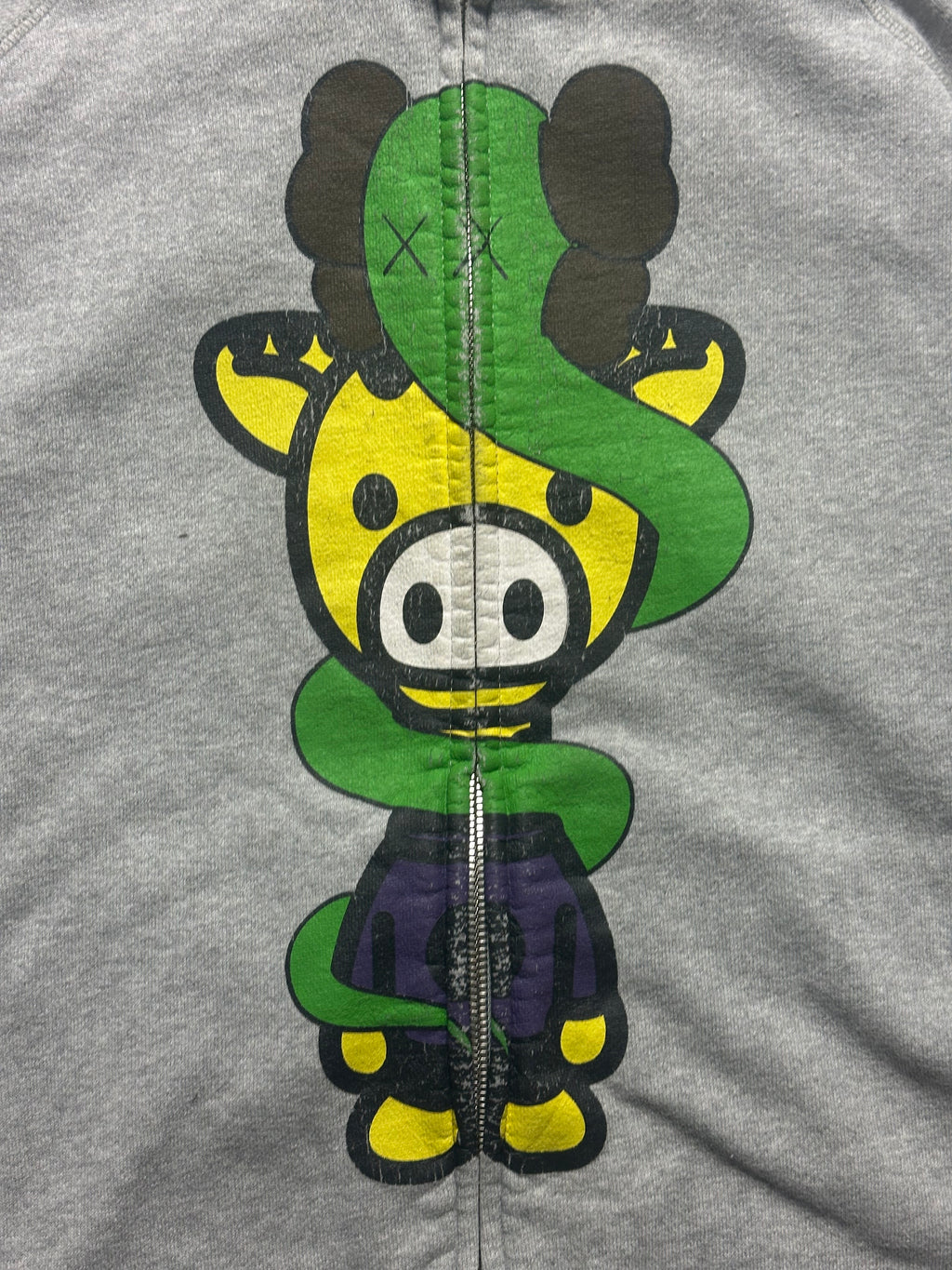 Vintage Bape x Kaws Zip Hoodie