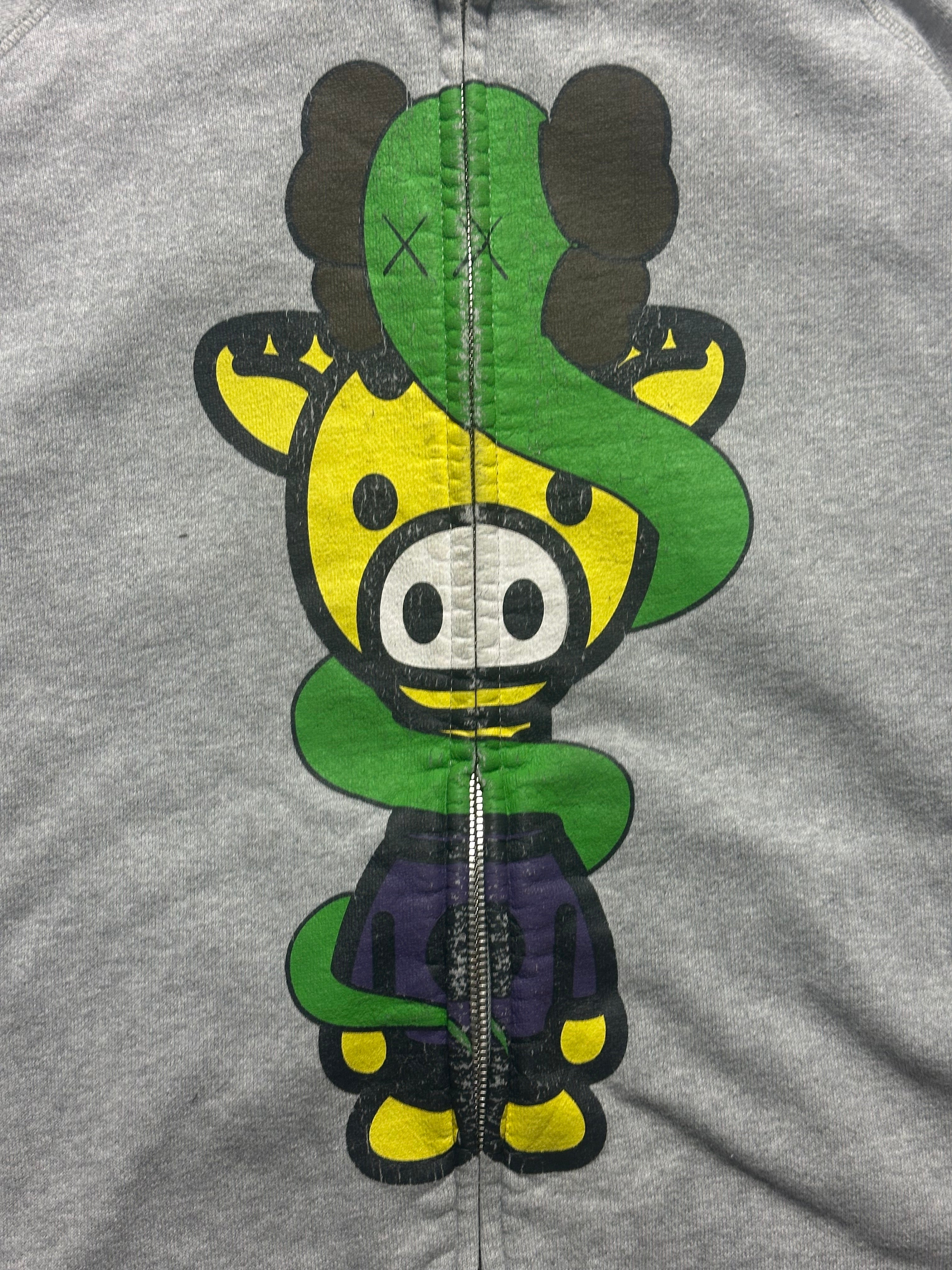 Vintage Bape x Kaws Zip Hoodie