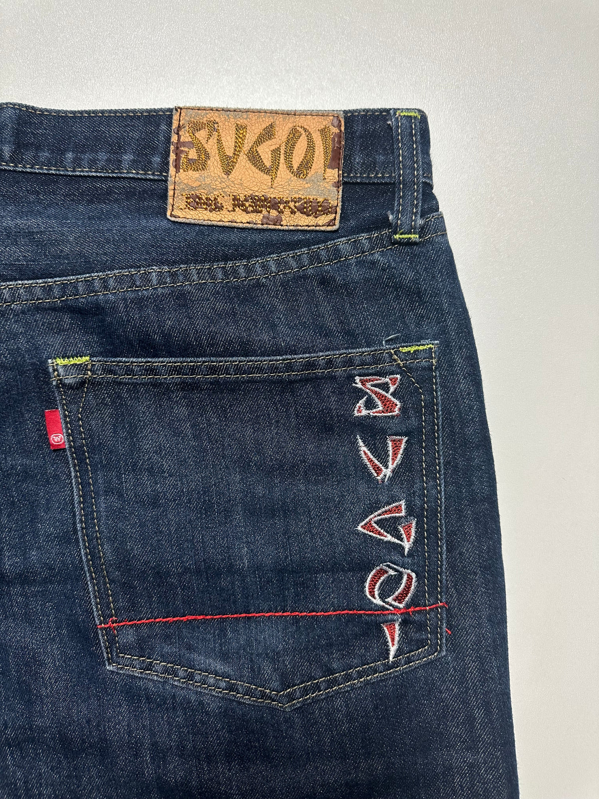 SUGOI Japan Tattoo Koi Embroidered Jeans - Size 36