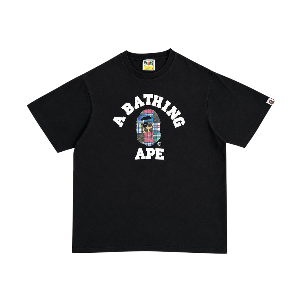 BAPE Patchwork College Tee Black – SS20 – Size L