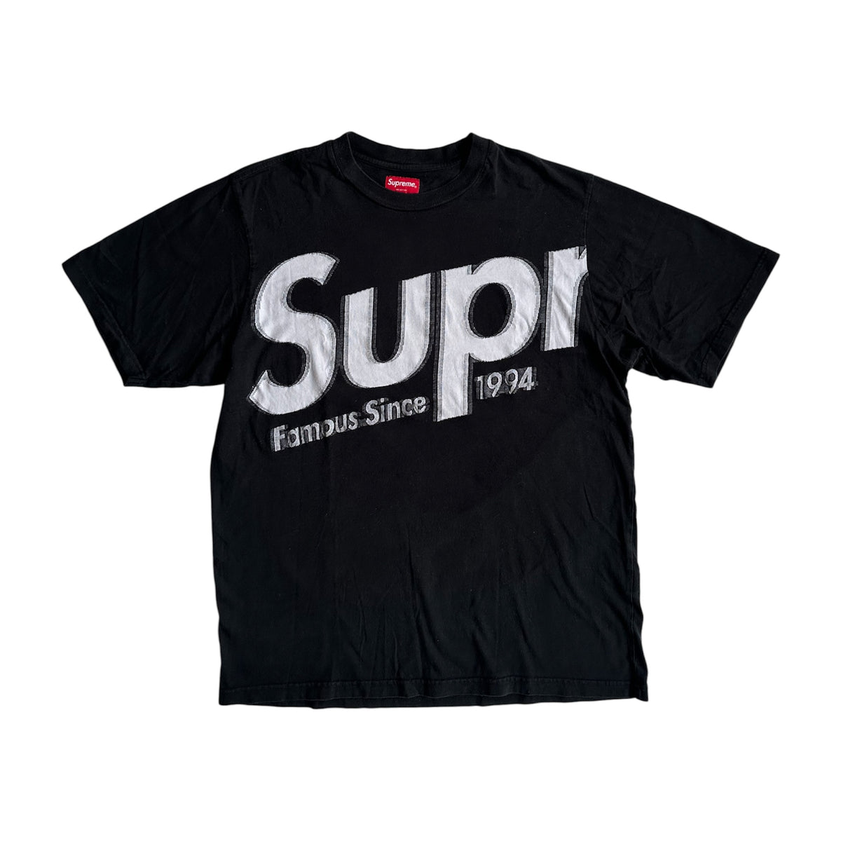 Supreme Intarsia Spellout S/S Top Black – SS21