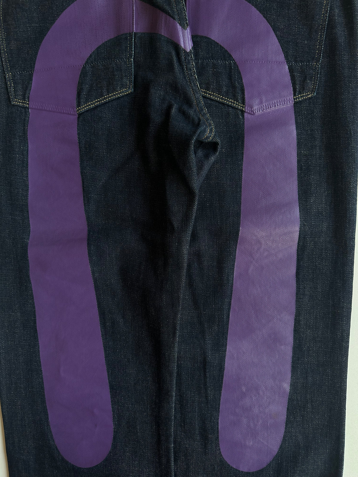 Vintage EVISU 10oz Purple Daicock Jeans Indigo