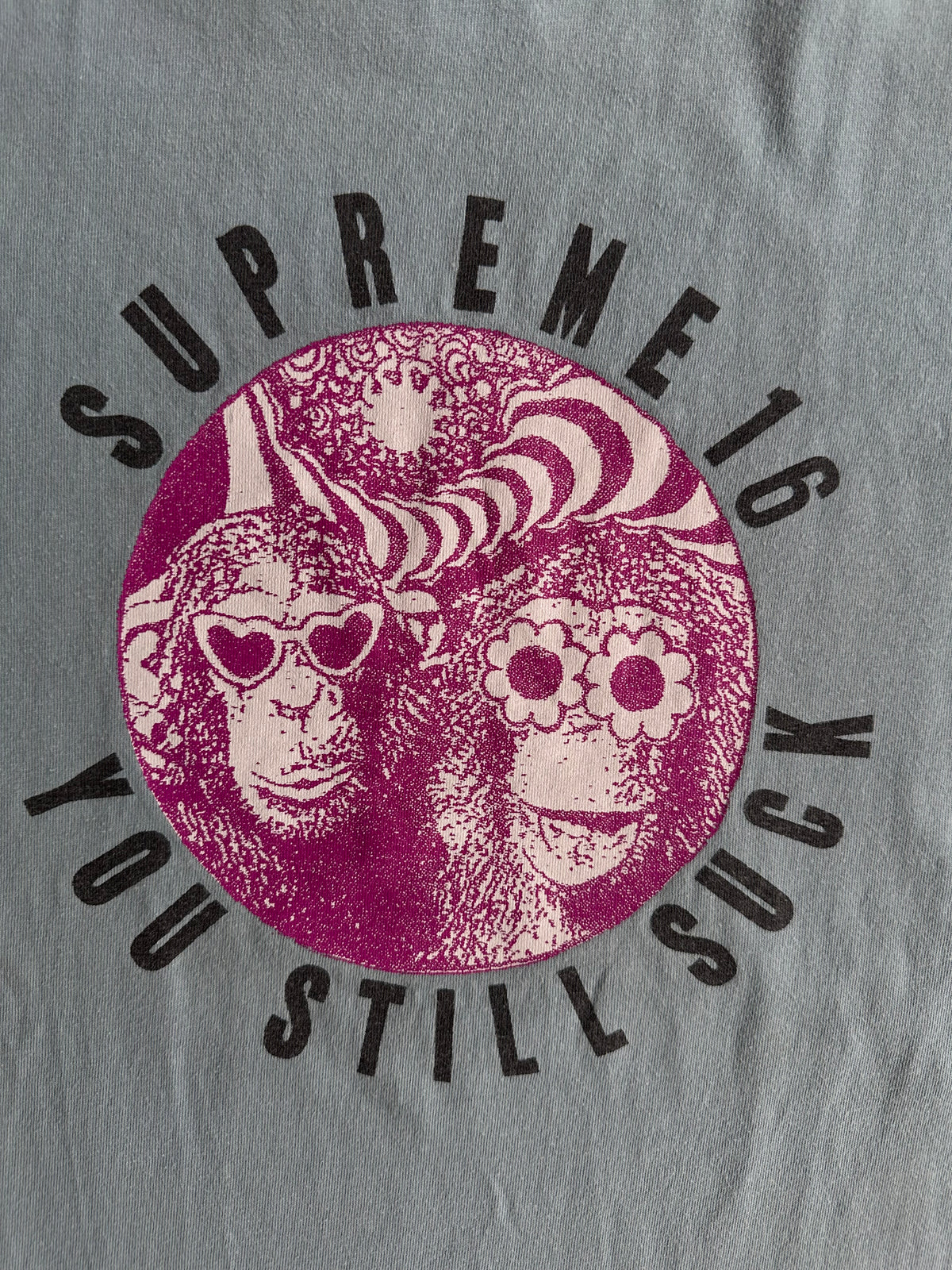 Supreme You Still Suck Tee Light Blue – SS16
