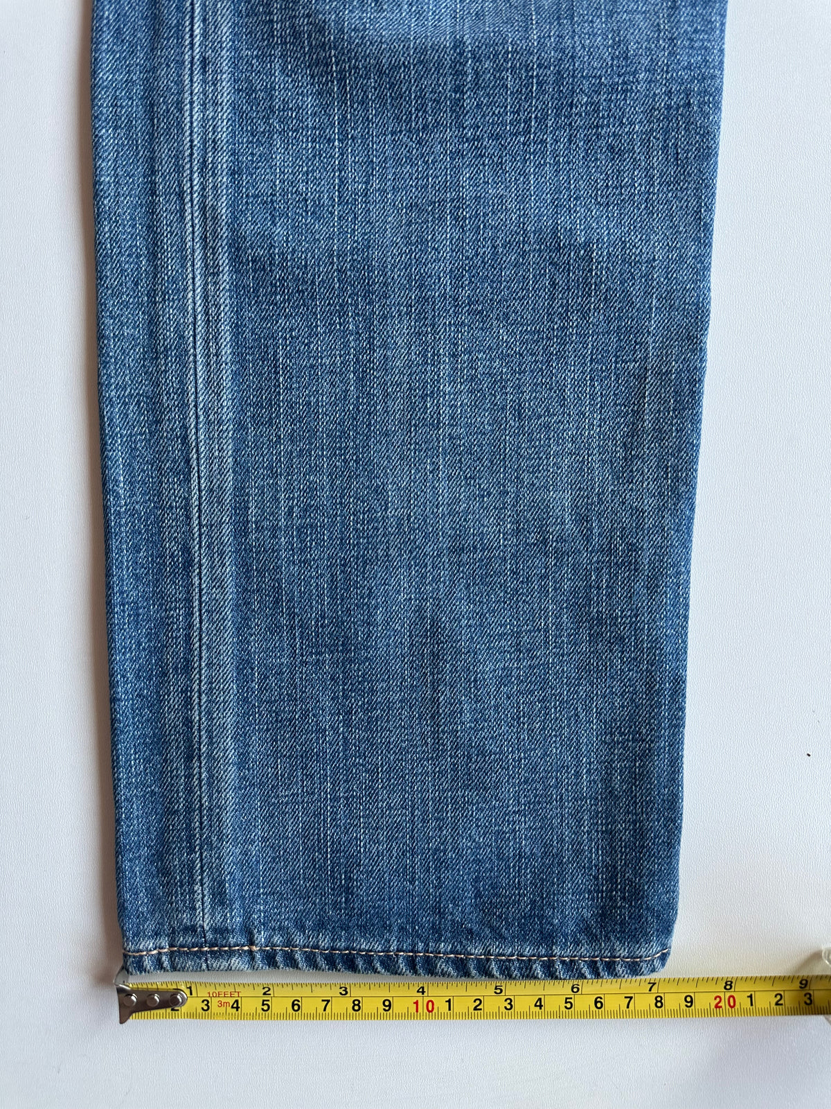 BAPE Studded Ape Head Denim Jeans Washed Blue