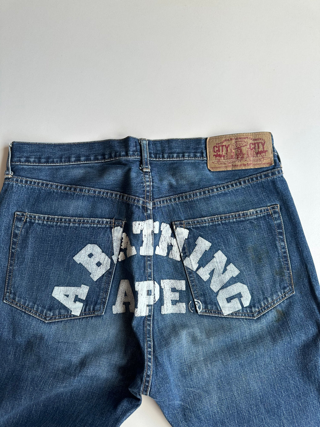 Vintage Bape Back Logo Jeans