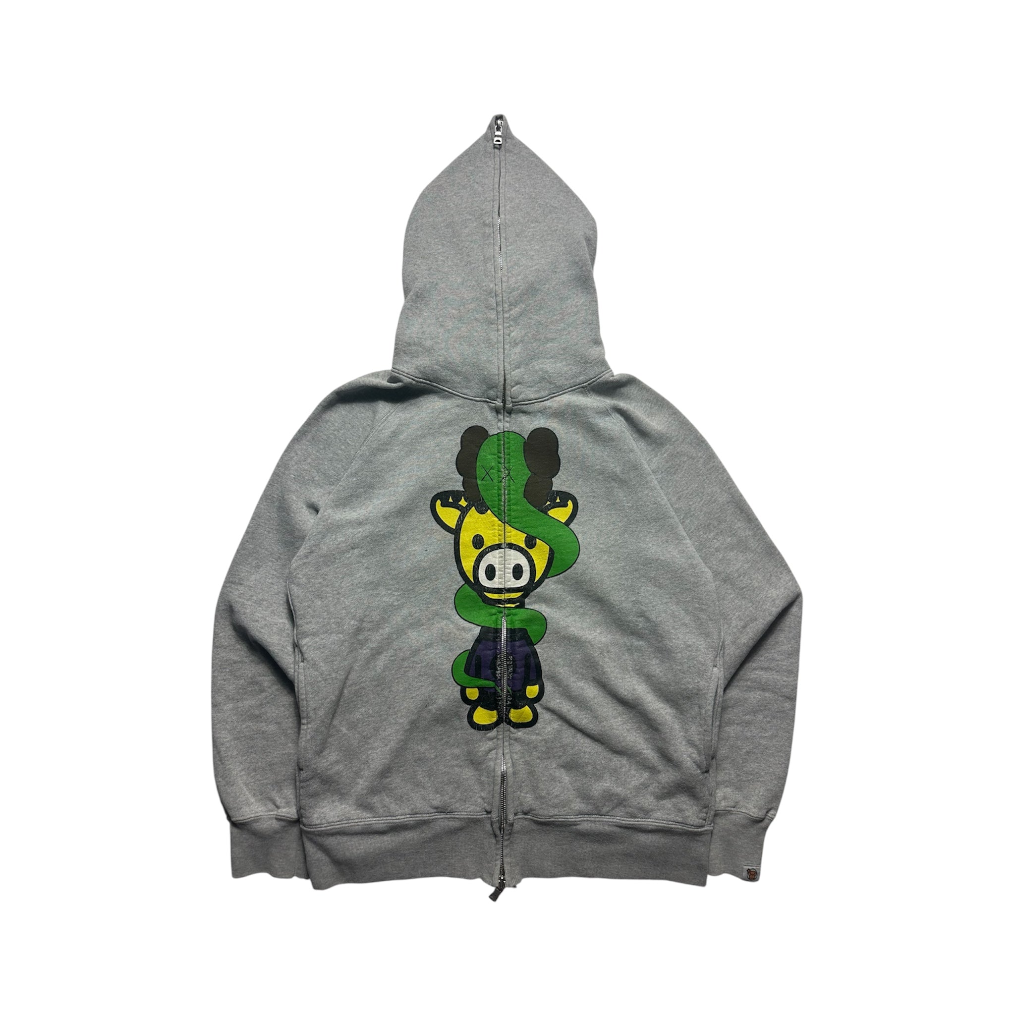 Vintage Bape x Kaws Zip Hoodie