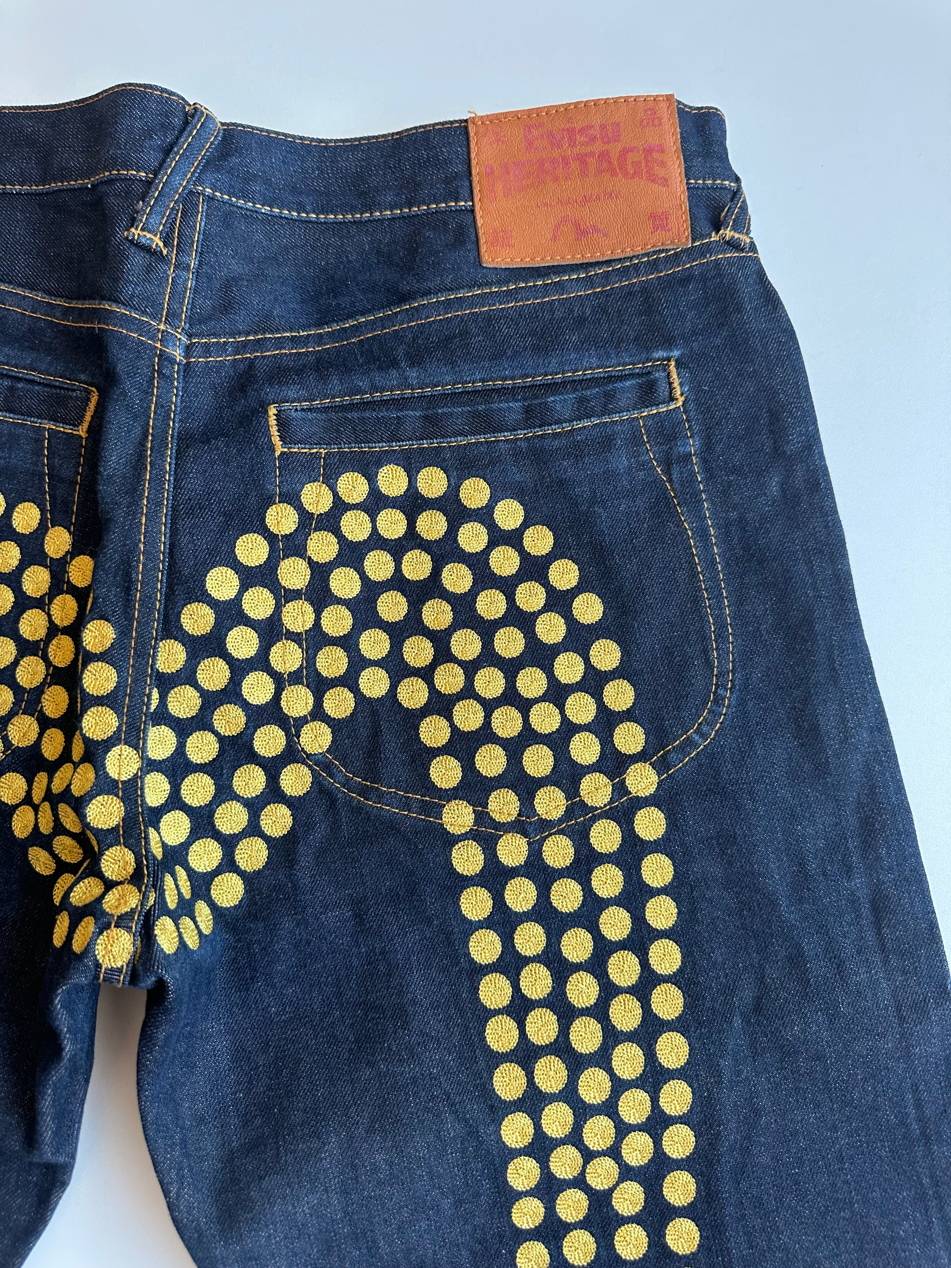 Vintage Evisu Embroidered Big Daicock Selvedge Jeans