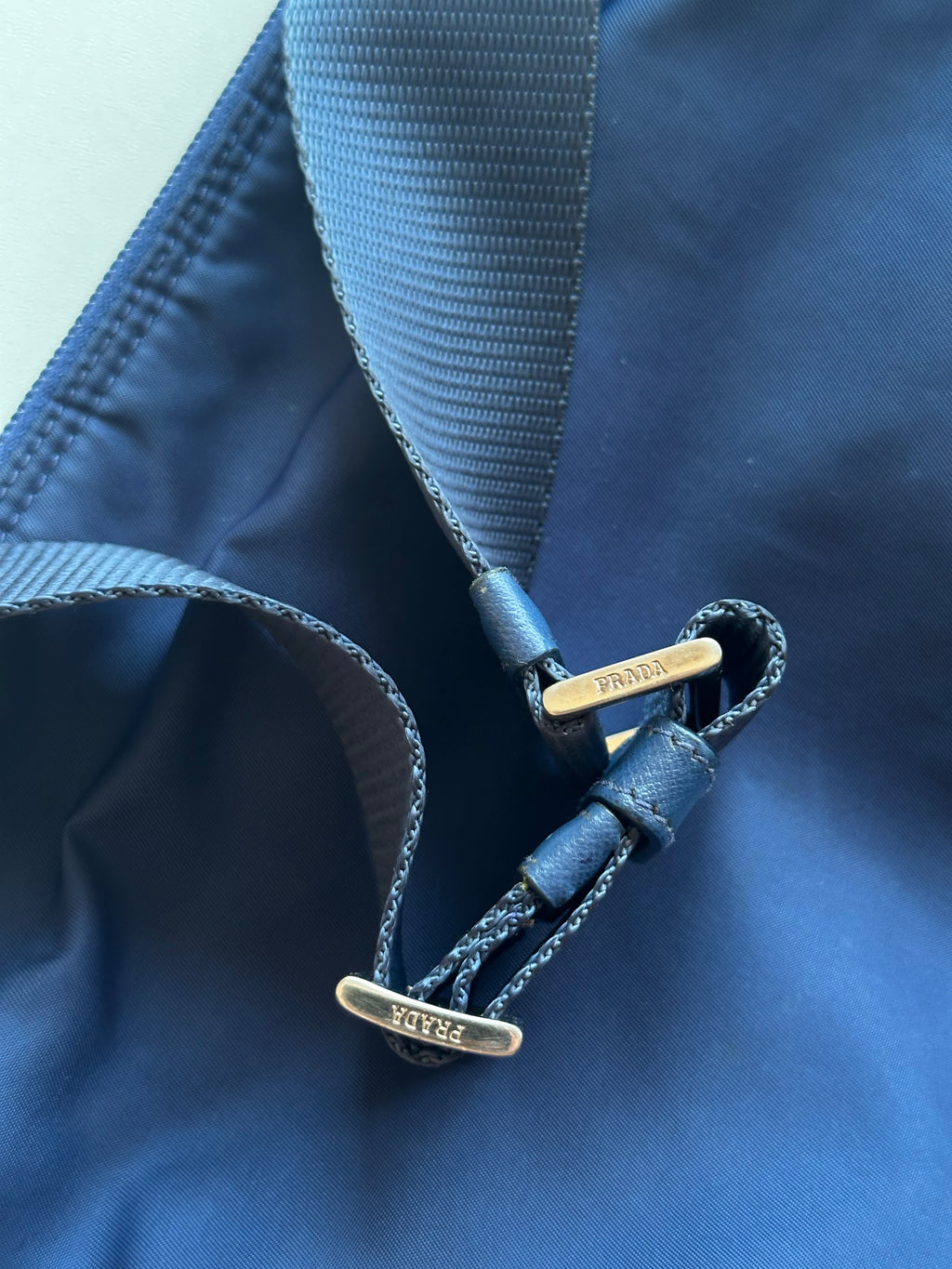 Vintage Prada Re-Nylon Classic Crossbody Royal Blue Bag