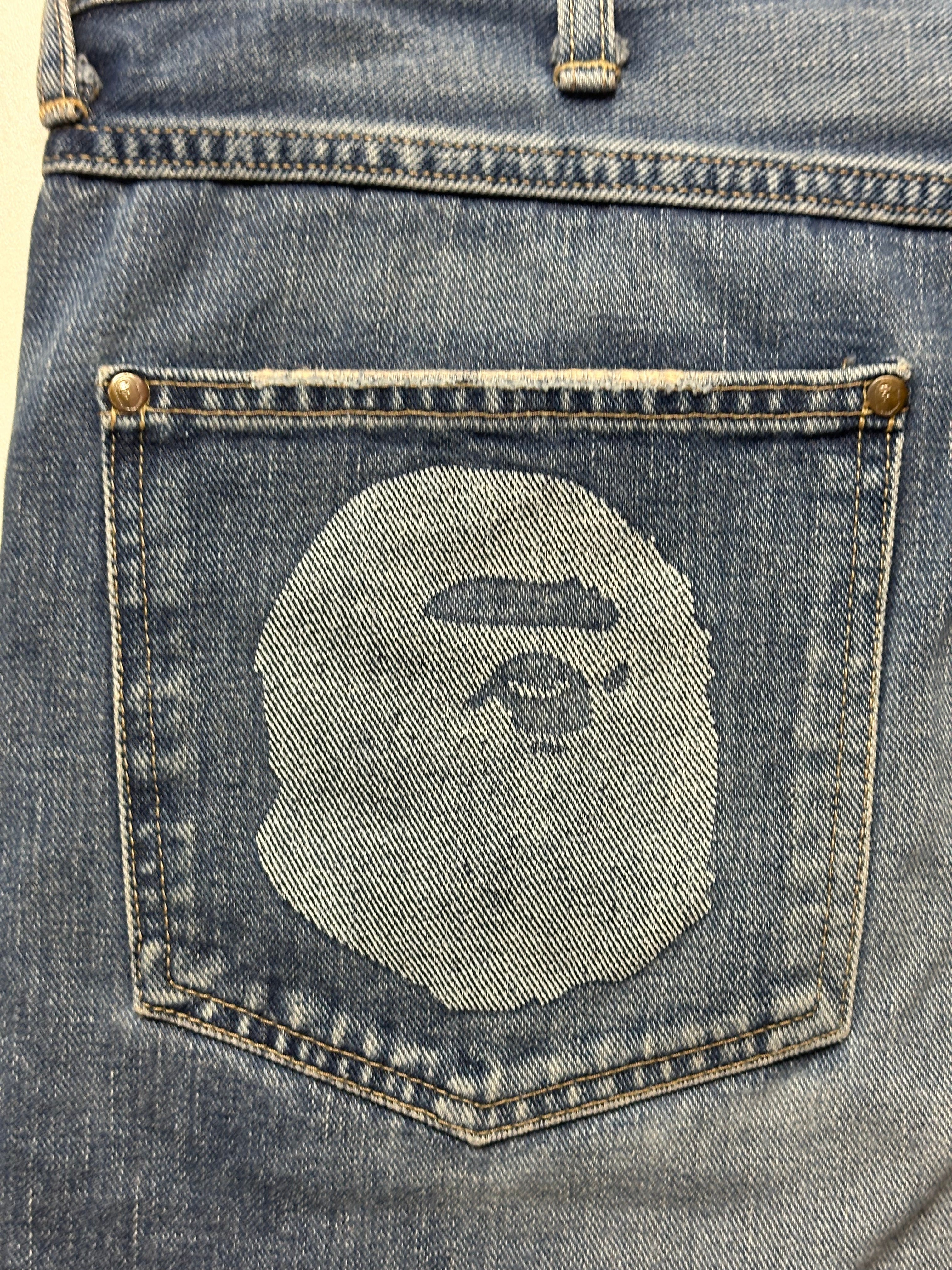 Vintage Bape Head Selvedge Jorts