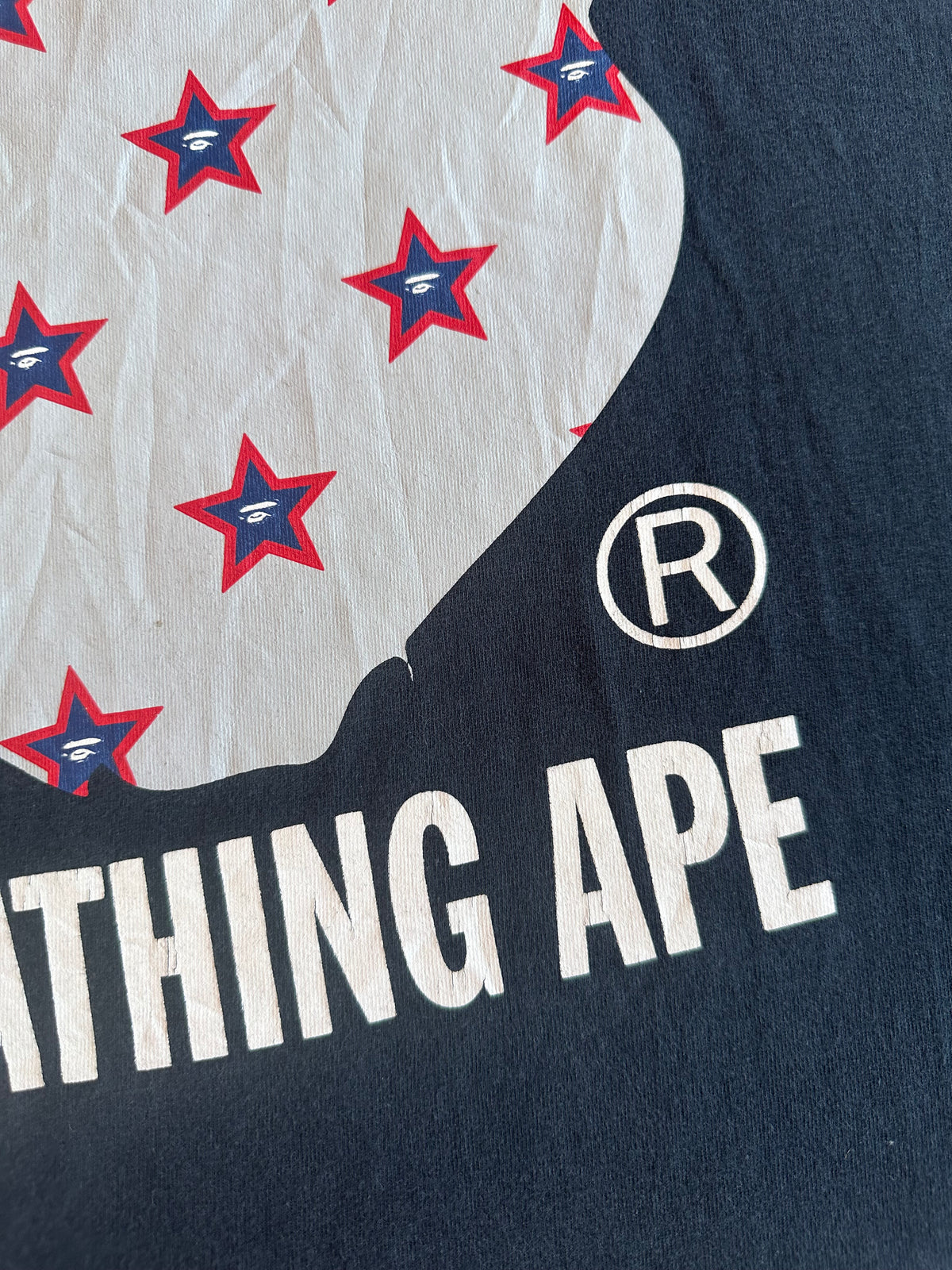 Vintage Bape Ape Head Star Tee