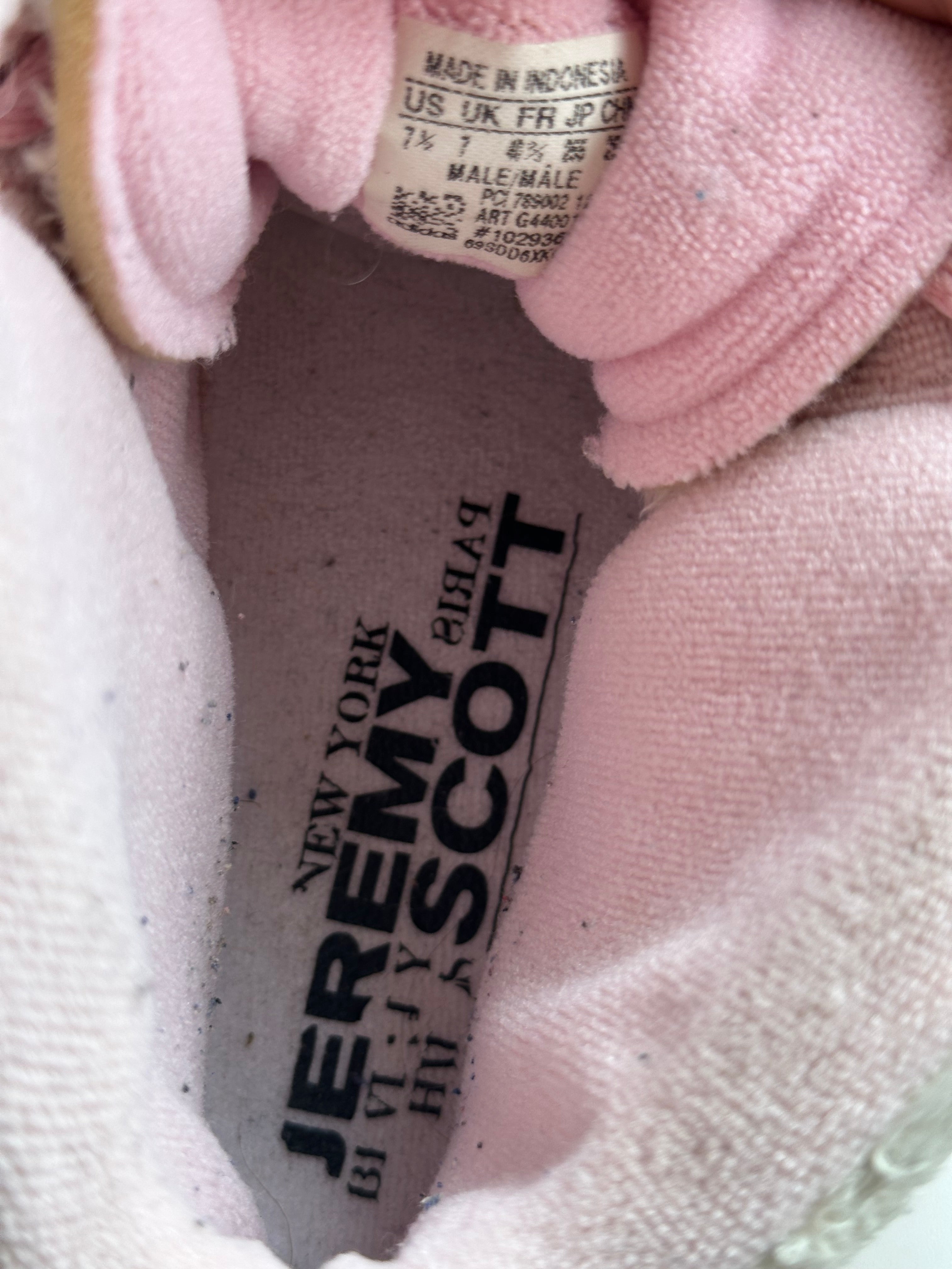 Vintage Adidas x Jeremy Scott Pink Fur Panda