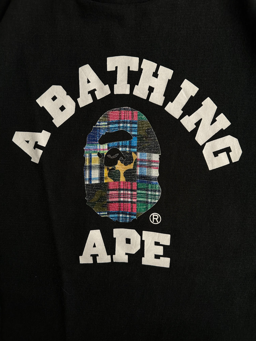 BAPE Patchwork College Tee Black – SS20 – Size L