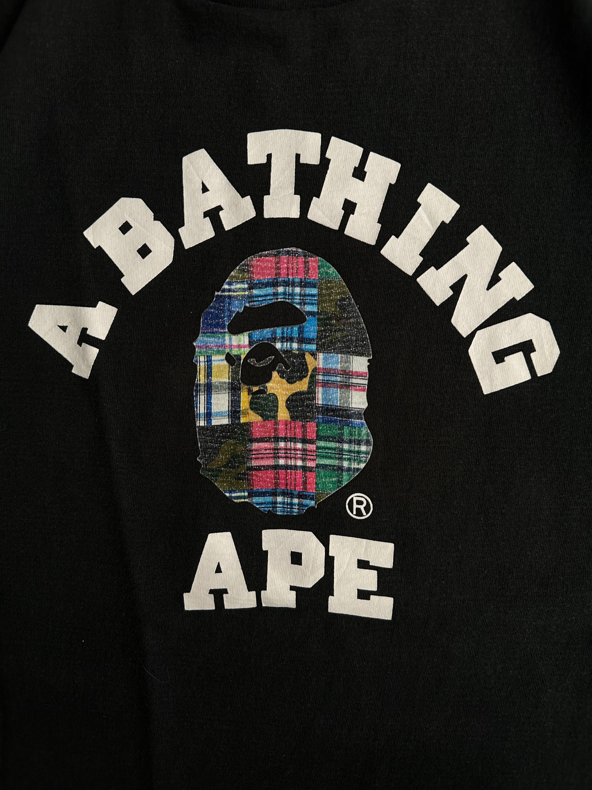 BAPE Patchwork College Tee Black – SS20 – Size L