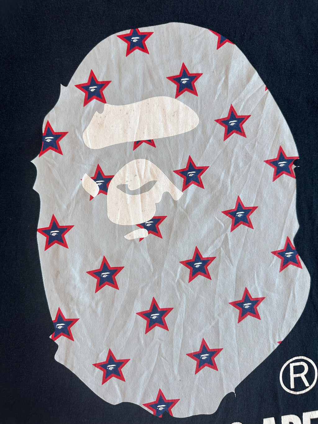 Vintage Bape Ape Head Star Tee