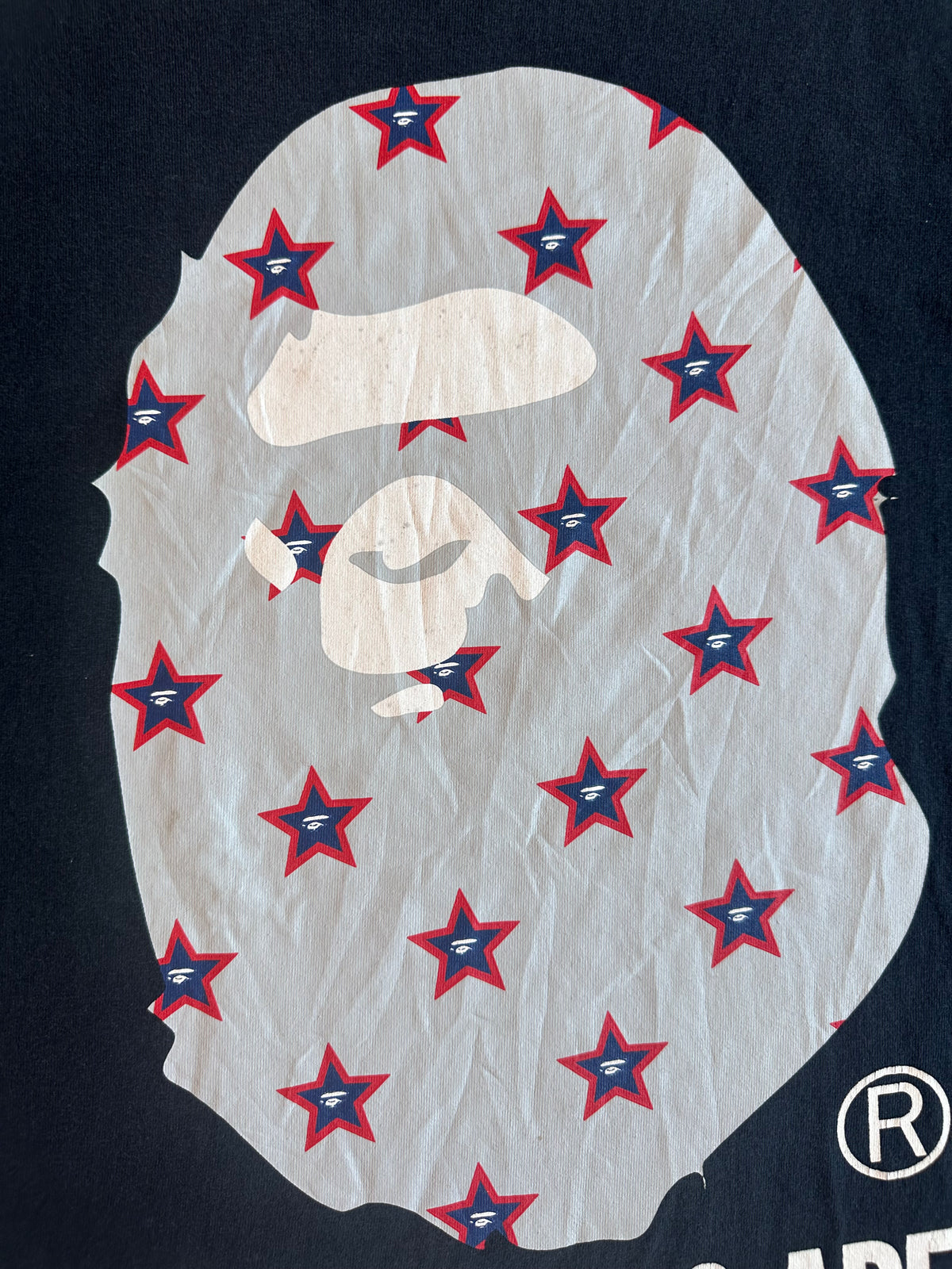 Vintage Bape Ape Head Star Tee