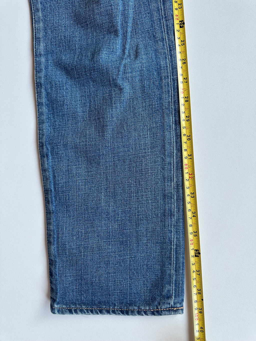 BAPE Studded Ape Head Denim Jeans Washed Blue