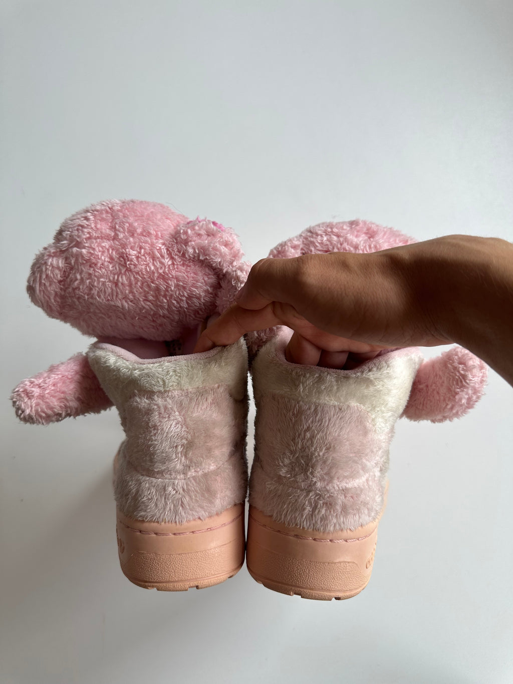 Vintage Adidas x Jeremy Scott Pink Fur Panda