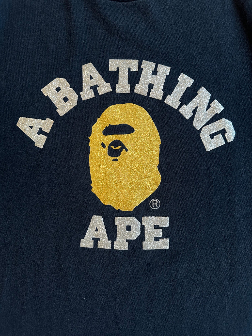 Vintage Bape Glitter Logo Tee