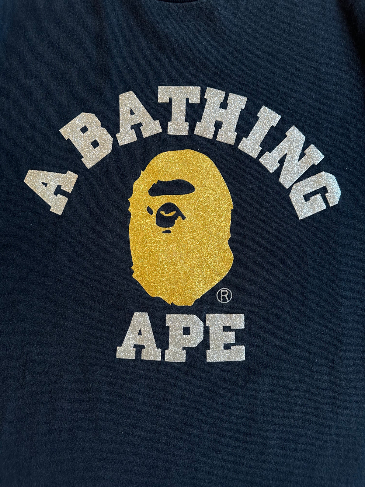 Vintage Bape Glitter Logo Tee