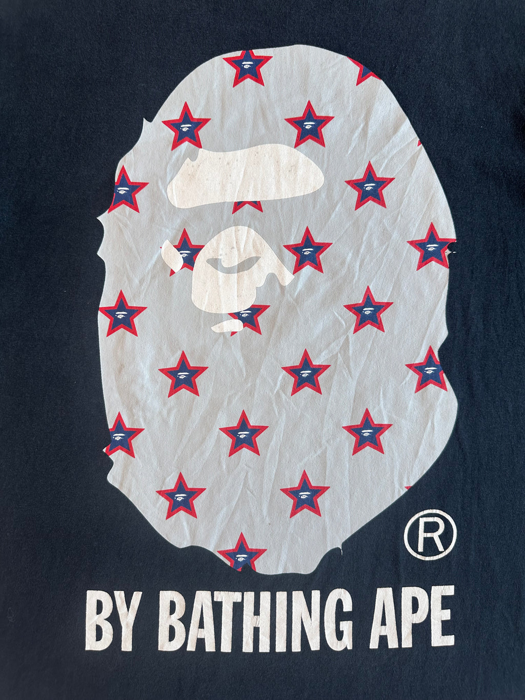Vintage Bape Ape Head Star Tee