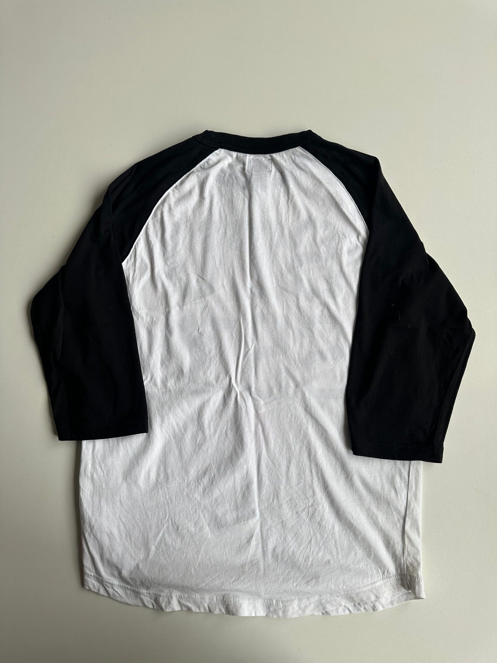 Stüssy STU SSY 3/4 Sleeve Raglan Tee White / Black – Size L
