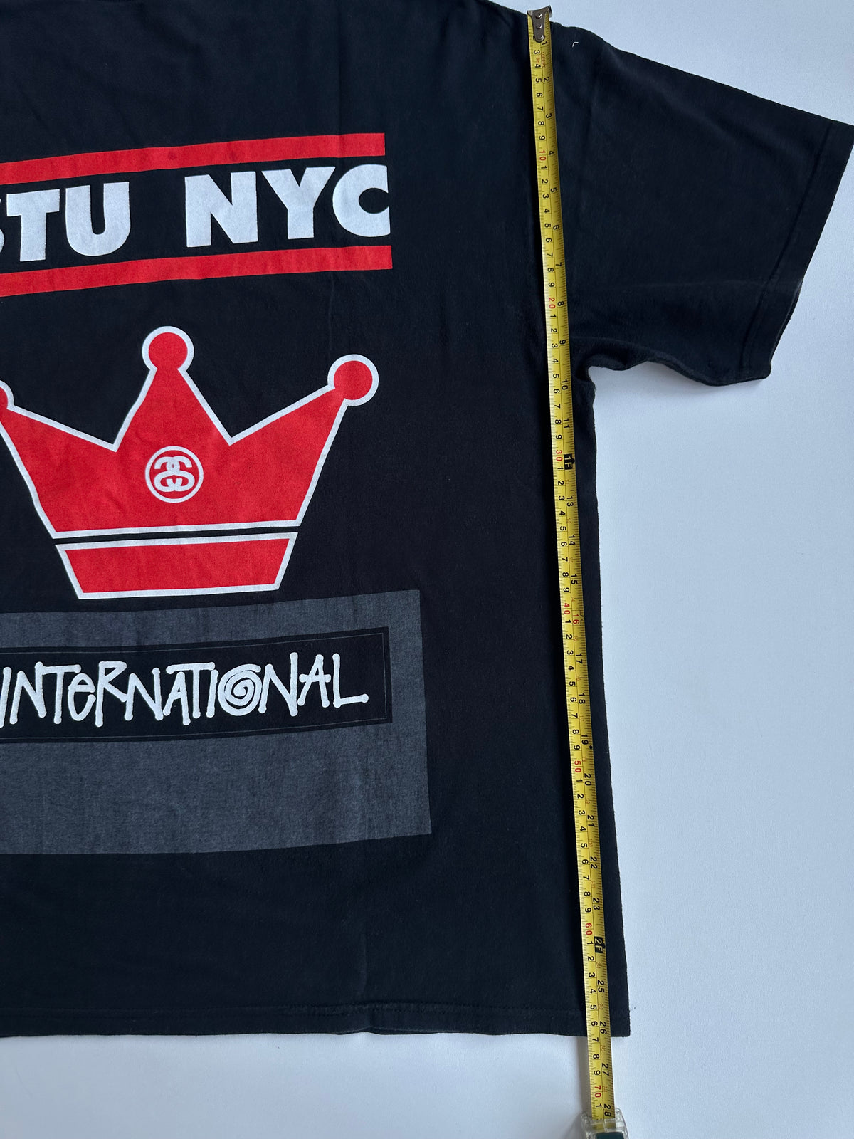 Vintage Stussy STU NYC Crown International Tee Black