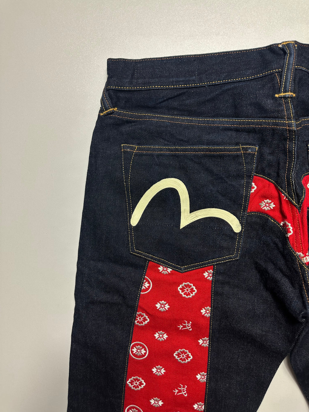 Vintage Evisu Embroidered Big Daicock Selvedge Jeans