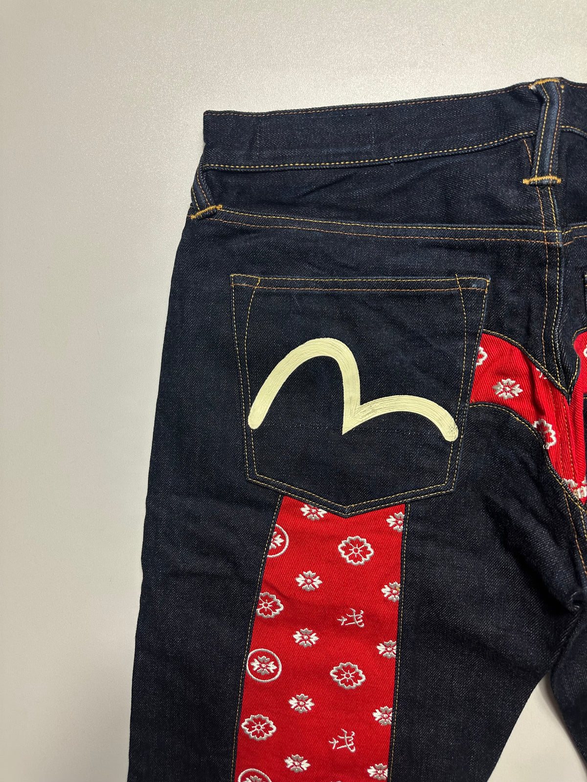 Vintage Evisu Embroidered Big Daicock Selvedge Jeans