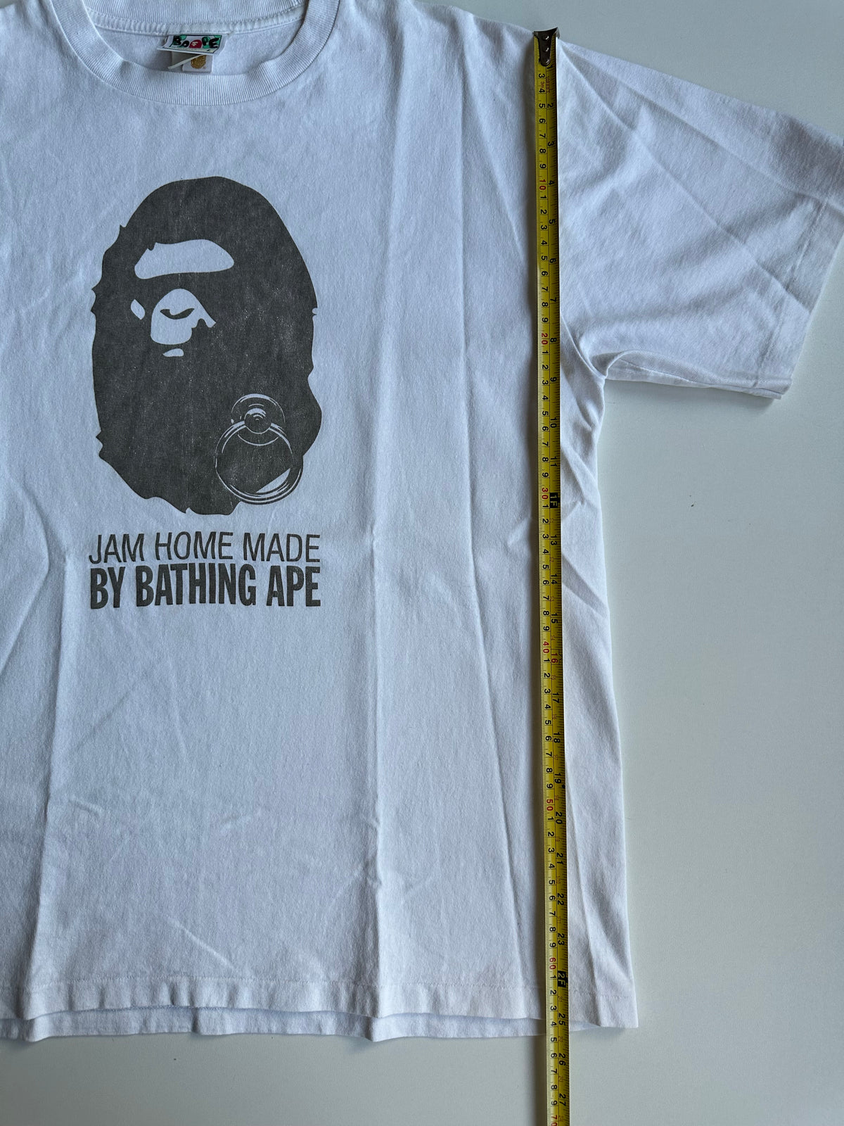 BAPE x JAM HOME MADE Ape Head T-Shirt White / Silver