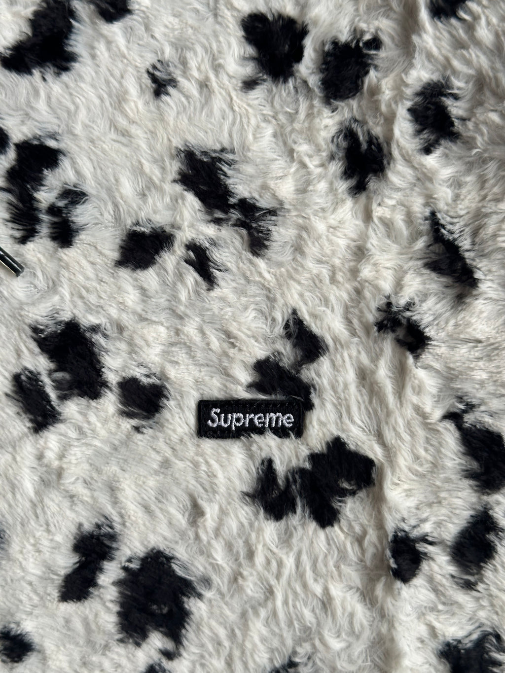 Supreme Fur Pullover Hoodie Dalmatian – SS14 - Size M