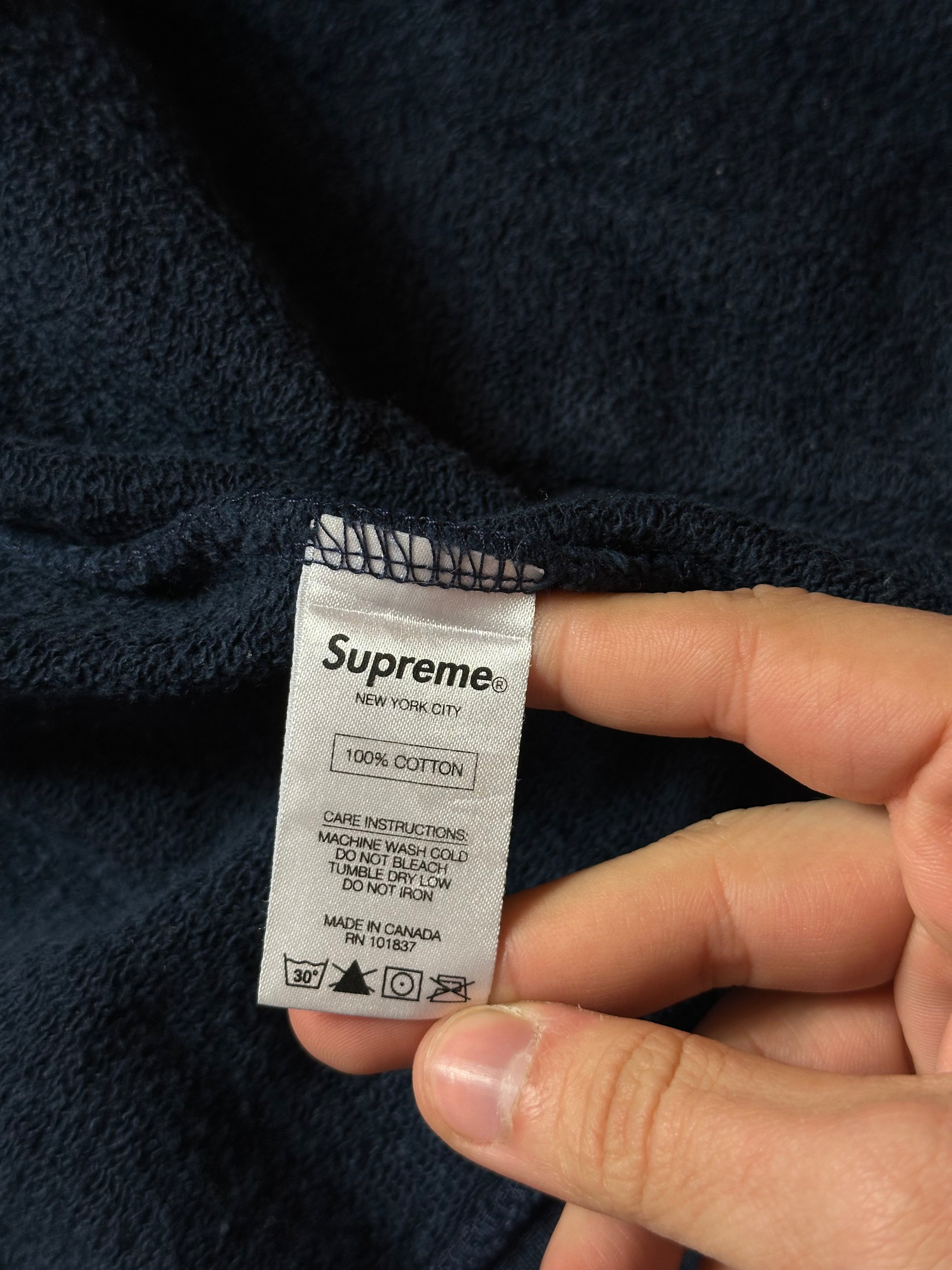 Supreme Hood Logo Zip Hoodie