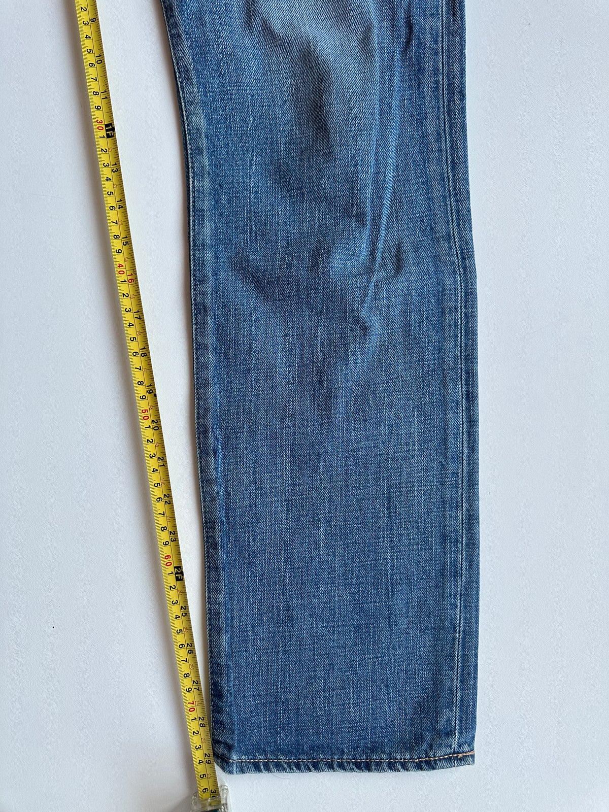 BAPE Studded Ape Head Denim Jeans Washed Blue
