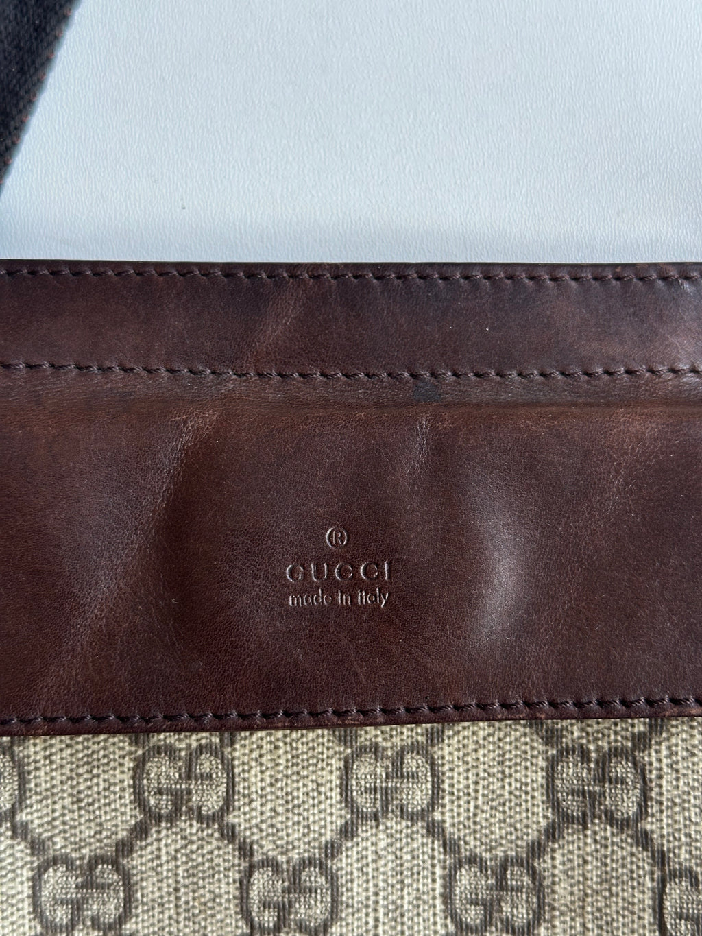 Gucci Vintage GG Monogram Belt Bag – Beige / Brown