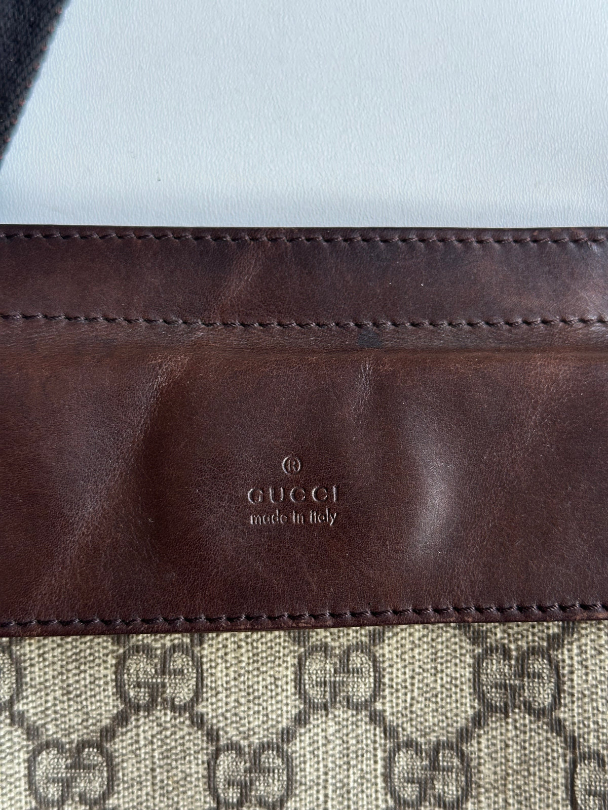 Gucci Vintage GG Monogram Belt Bag – Beige / Brown