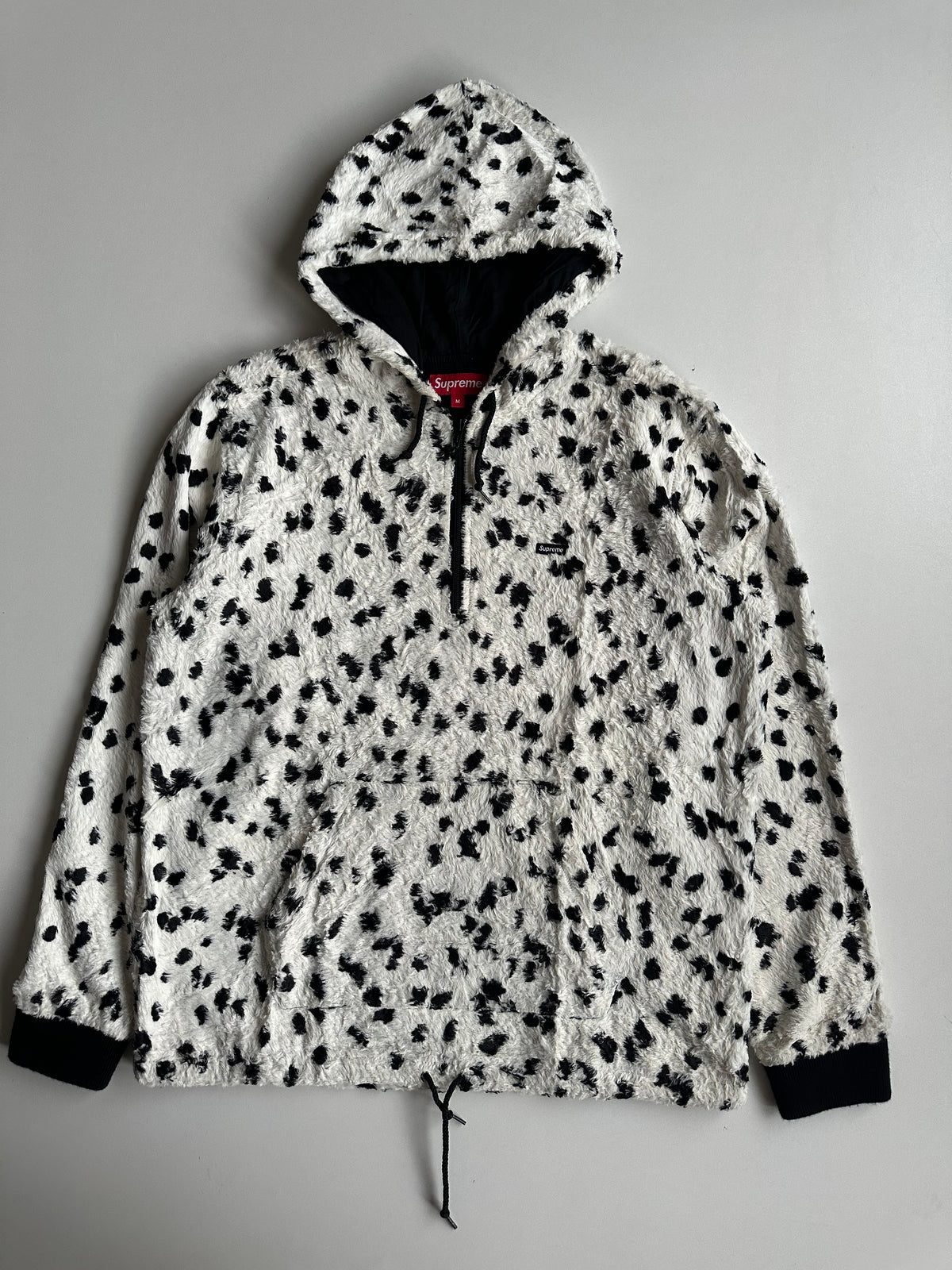 Supreme Fur Pullover Hoodie Dalmatian – SS14 - Size M