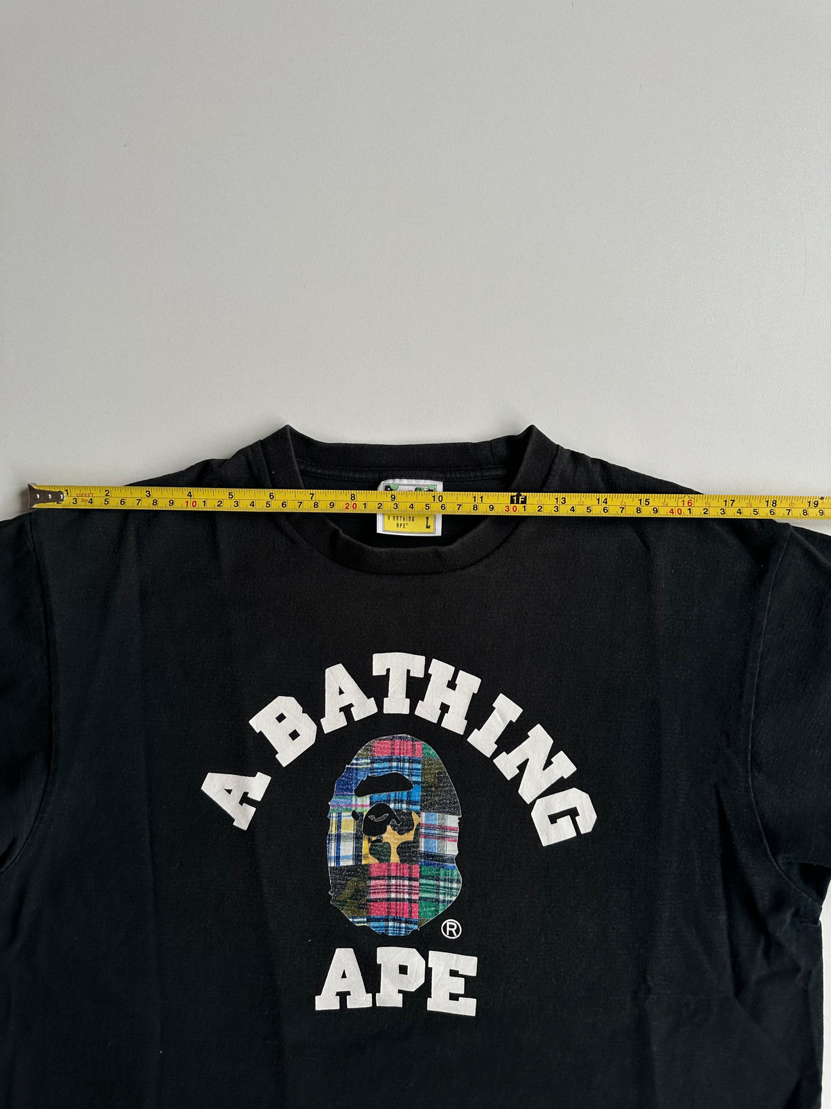 BAPE Patchwork College Tee Black – SS20 – Size L