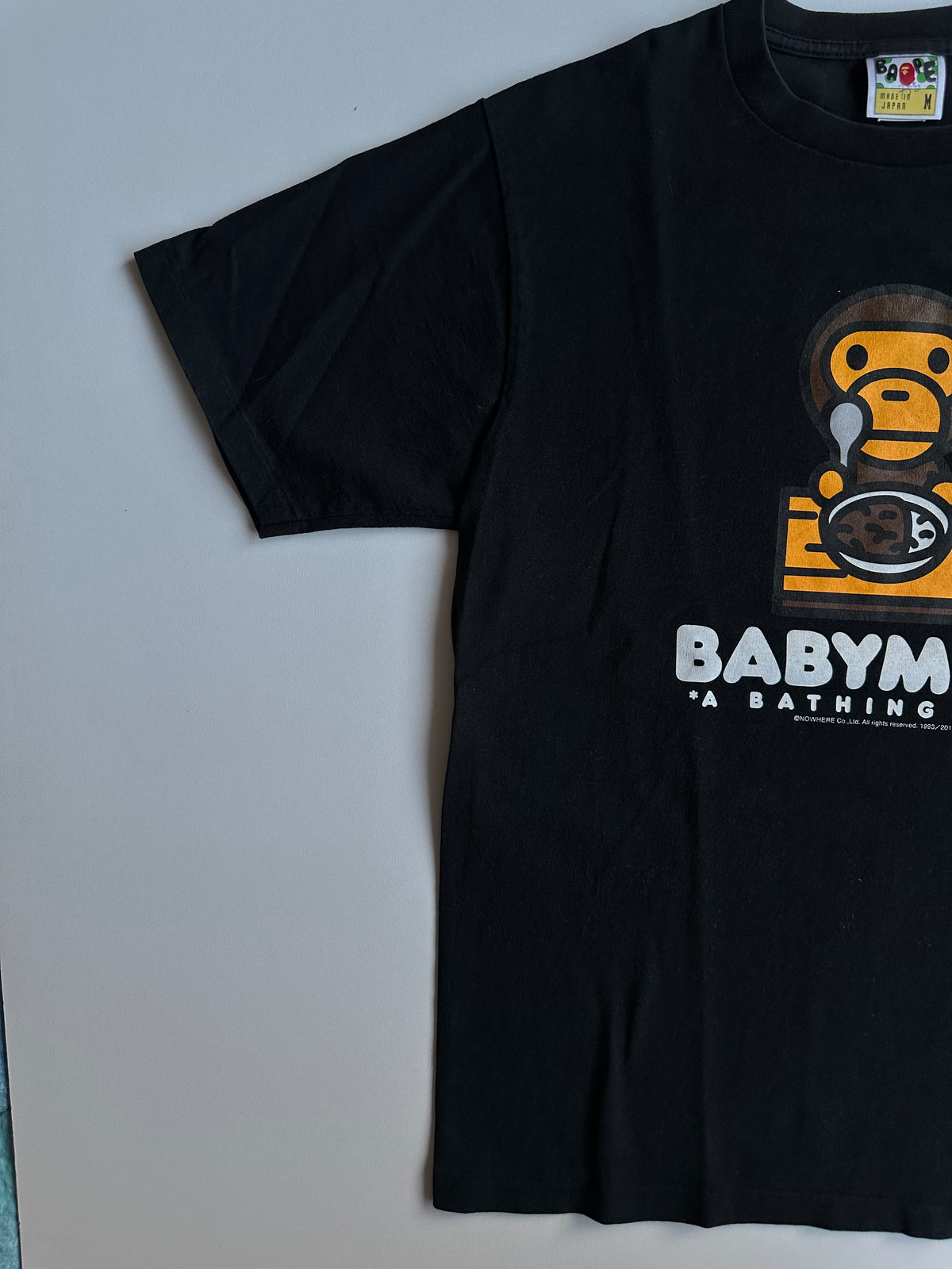 Vintage BAPE Baby Milo Curry Rice Graphic T-Shirt Black – 2011 – Size M