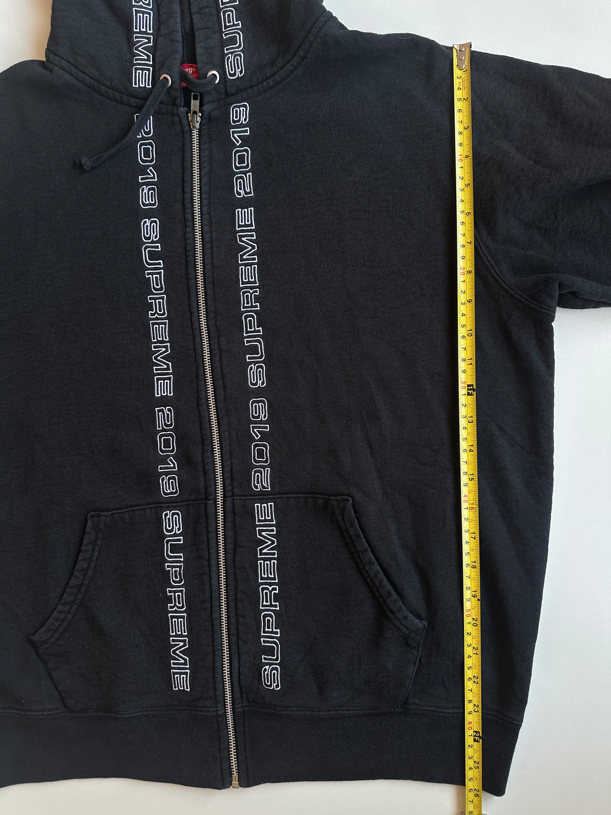 Supreme Topline Zip Up Sweatshirt Black – SS19