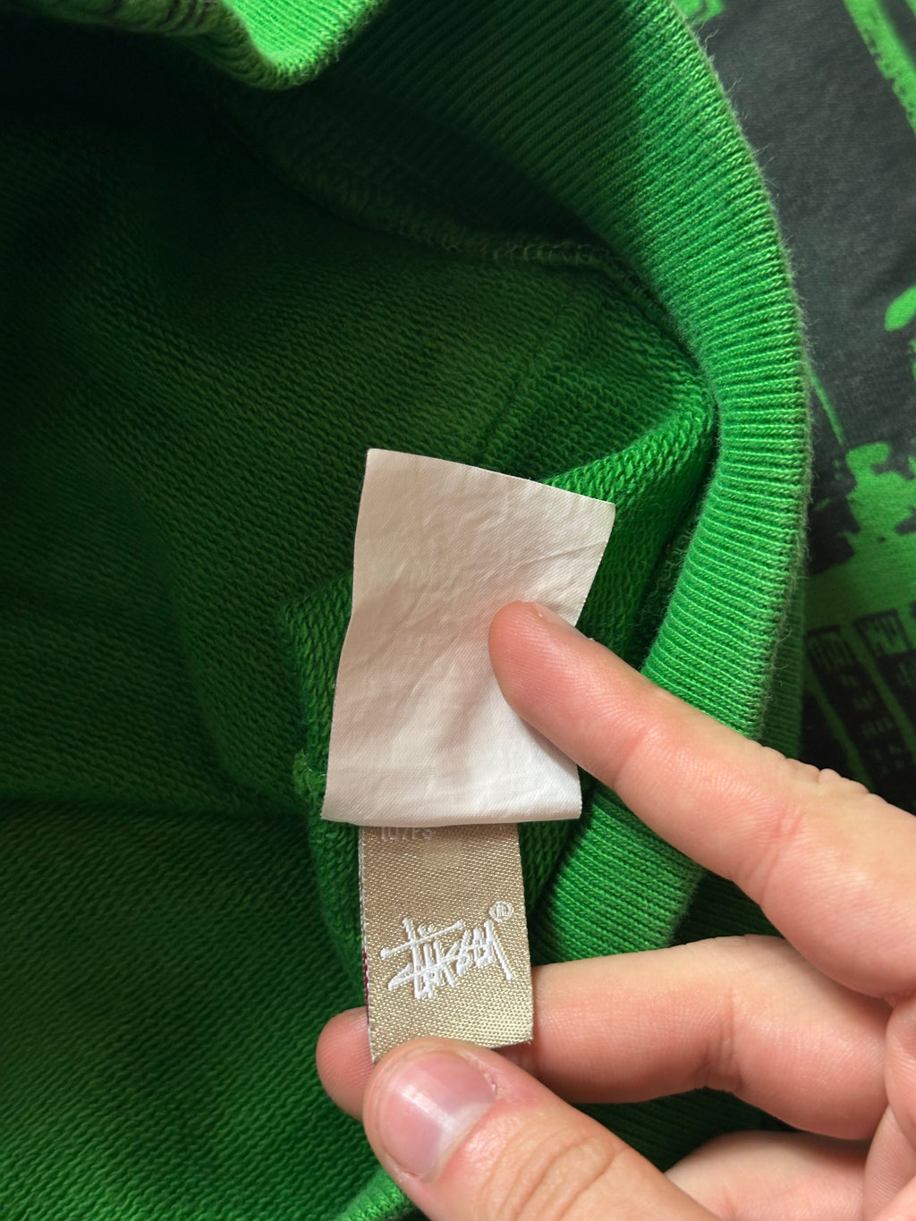 Vintage Stussy AOP Zip Hoodie