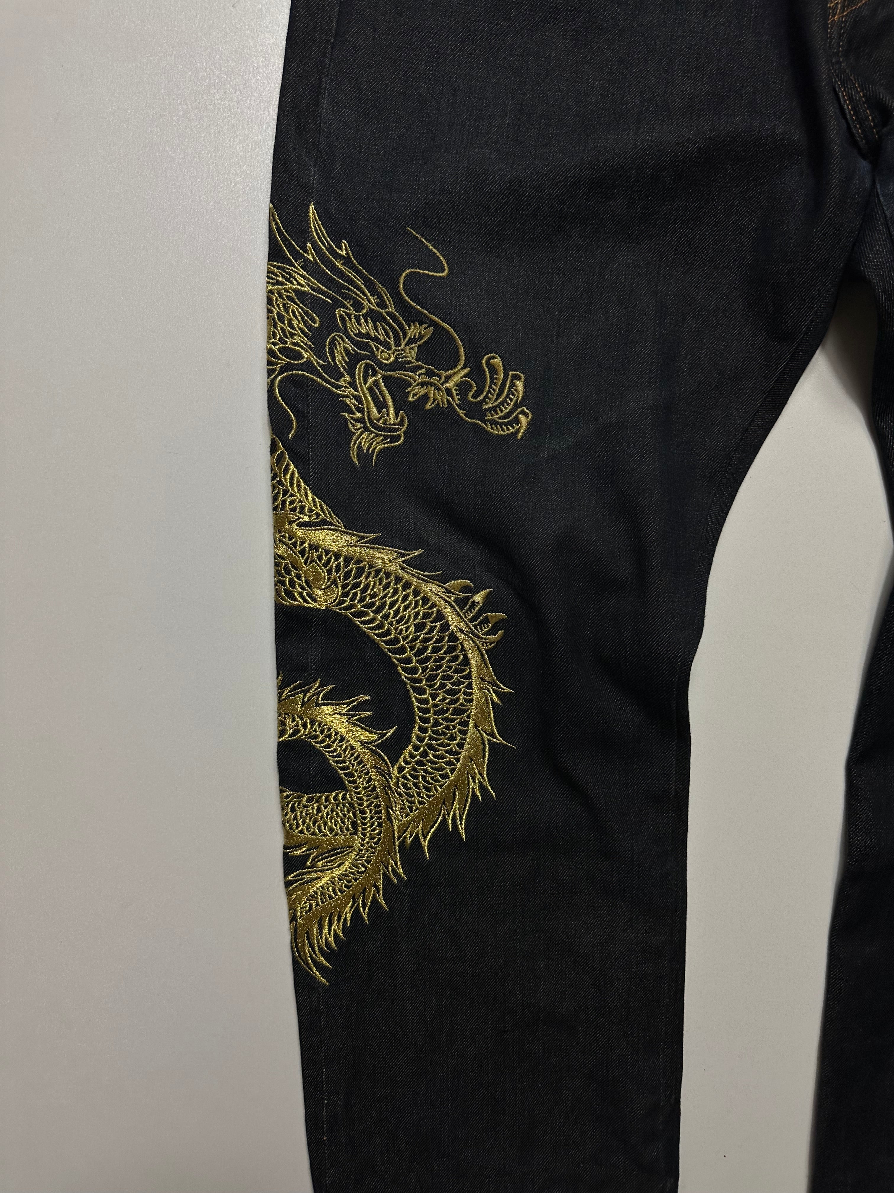 Vintage Evisu Year of The Dragon Collector Edition Raw Selvedge Jeans