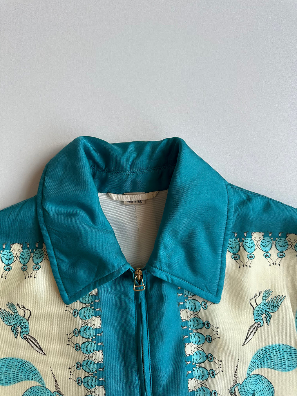 Gucci x Freya Hartas Silk Bomber Jacket