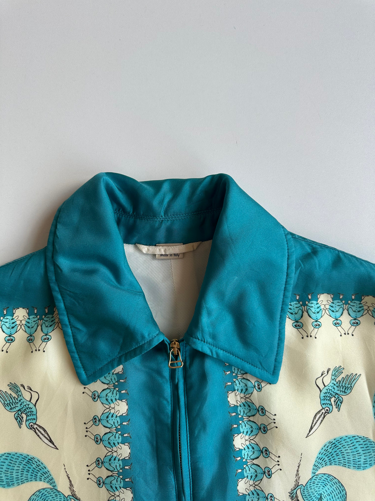 Gucci x Freya Hartas Silk Bomber Jacket