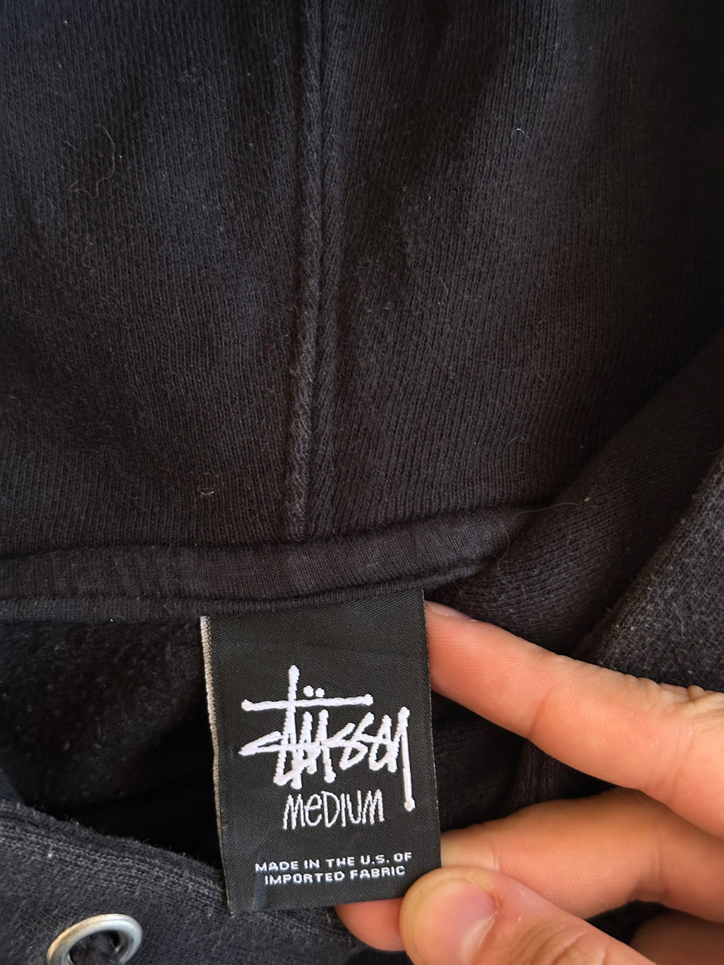 Stussy Basic Logo Zip Hoodie Black