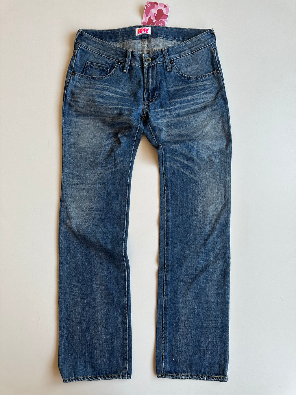 Vintage Bape Embroidered Jeans